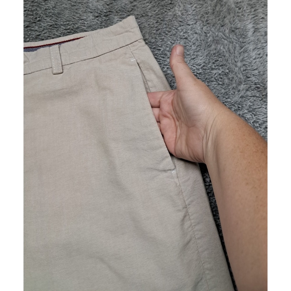 IZOD Shorts Mens Sz 36 Khaki Dress Chino Work Pockets Golf Cargo Office Church - Picture 6 of 11